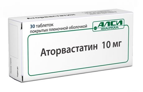 аторвастатин-алси 10 мг 30 табл