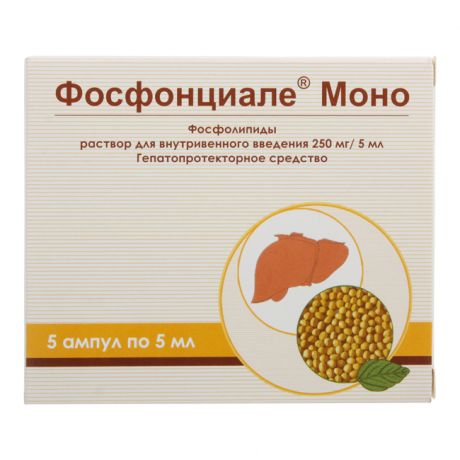 фосфонциале моно р-р в/в 250 мг/5 мл 5 амп