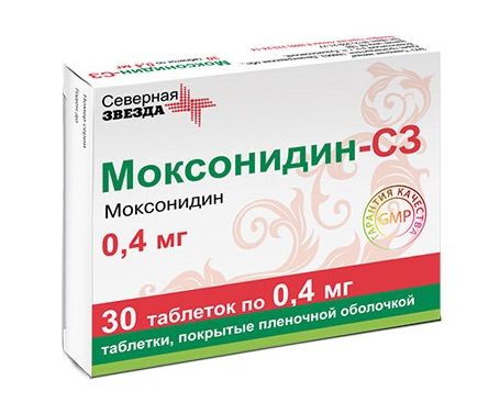 моксонидин-сз 400 мкг 30 табл