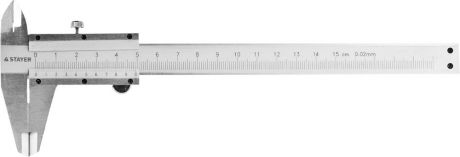 Штангенциркуль STAYER PROFESSIONAL СМ-150-0.02 3442_z01 150 мм, металл, шаг 0.02 мм