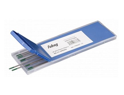 Электроды FUBAG FB0007_16, вольфрамовые, D1.6x175 мм, green, WP, 10 шт.