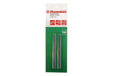 Нож для рубанка HAMMER FLEX 209-101 82x5.5x1.1 мм, 2 шт., HM