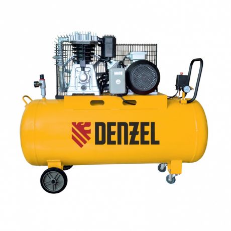 Компрессор DR4000/200 масляный ременный 10 бар произв. 690 л/м мощность 4 кВт DENZEL