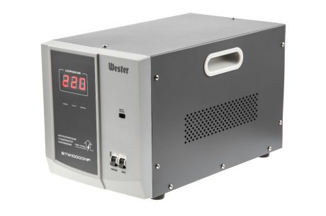 Стабилизатор напряжения WESTER STW10000NP 10000 ВА, цифровой, однофазный, 220 В, 140-260 В