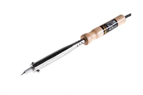 Паяльник WESTER 908-004 100 Вт, никелированное жало, медный наконечник, деревянная ручка