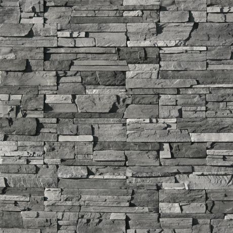 Плитка декоративная Фьорд Лэнд, цвет чёрно-серый, 0.8 м²