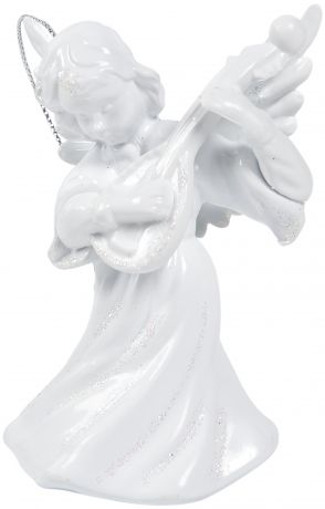 Украшение новогоднее «Ангел объёмный», пластик, цвет белый