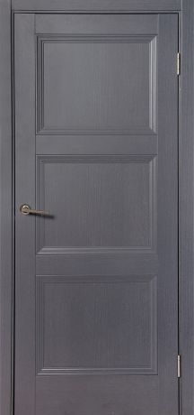 Дверь межкомнатная глухая Трилло 60x200 см, экошпон, цвет грей, с фурнитурой