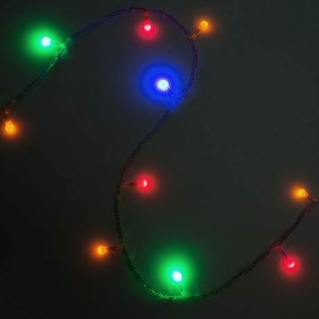 Электрогирлянда светодиодная «Минишар» для дома 200 ламп 20 м, цвет мультиколор