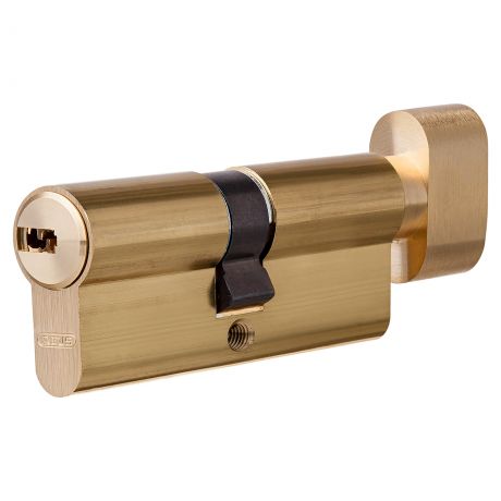 Цилиндр Abus 30х30 мм, ключ/вертушка, цвет золото