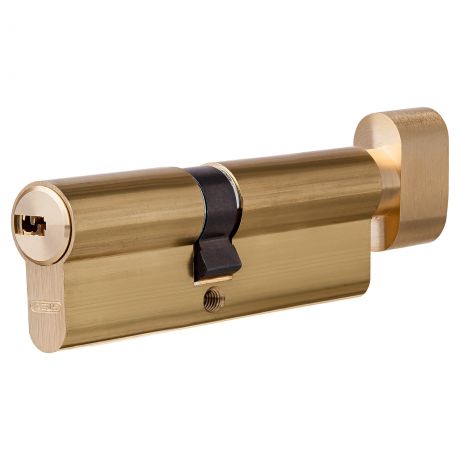 Цилиндр Abus 35х45 мм, ключ/вертушка, цвет золото
