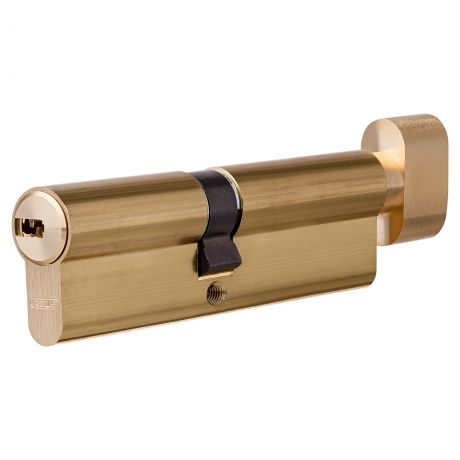 Цилиндр Abus 40х50 мм, ключ/вертушка, цвет золото