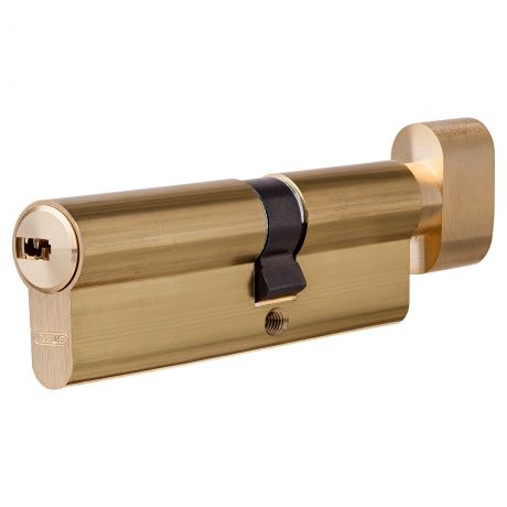 Цилиндр Abus 45х35 мм, ключ/вертушка, цвет золото