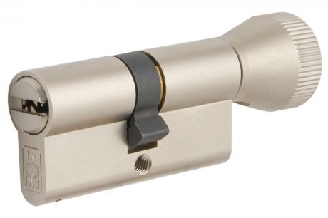 Цилиндр Mottura Project DPC1F4141 S3, 36x10x36 мм, ключ/вертушка, цвет никель