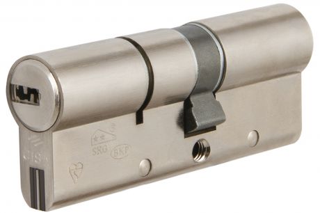 Цилиндр Cisa Astral S ОА3S1-19.12, 30x10x40 мм, ключ/ключ, цвет никель, без вертушки