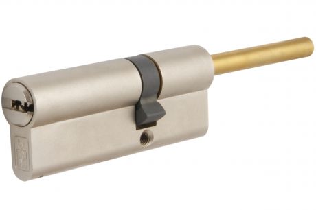 Цилиндр Mottura Project DPC1P4631 S3, 41x10x26 мм, ключ/шток, цвет никель, без вертушки