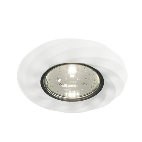 Светильник точечный встраиваемый Milano 51201 с LED-подсветкой под отверстие 60 мм, 2 м², цвет белый