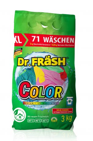 Концентрированный стиральный порошок Dr.Fräash Color 3 кг
