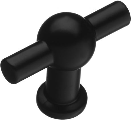 Ручка-кнопка мебельная K-1140, цвет матовый черный