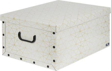 Коробка-органайзер, 390x500x240 см, картон, цвет белый/жёлтый