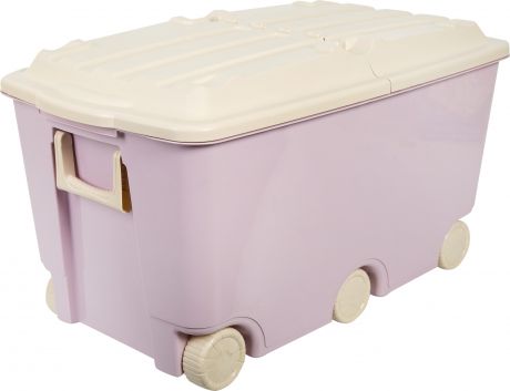 Ящик для игрушек 685х395х385 мм 66,5 л, цвет розовый