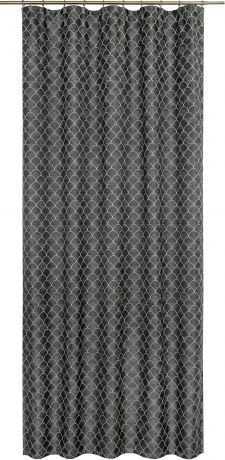 Штора на ленте «Мозаика», 160x280 см, геометрия, цвет чёрный