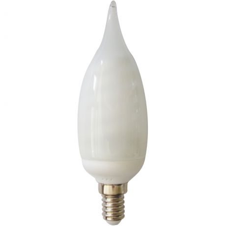 Лампа энергосберегающая Lexman свеча на ветру E14 11 Вт свет холодный белый