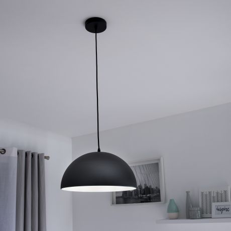 Светильник подвесной «Cedar», 1 лампа, 3 м², цвет чёрный матовый