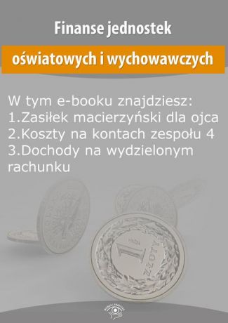 praca zbiorowa Finanse jednostek oświatowych i wychowawczych, wydanie październik 2015 r.