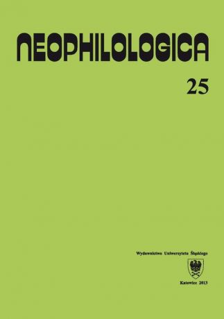 Отсутствует Neophilologica. Vol. 25: Études sémantico-syntaxiques des langues romanes