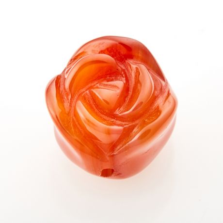 Пуговица роза сердолик 1,5 см