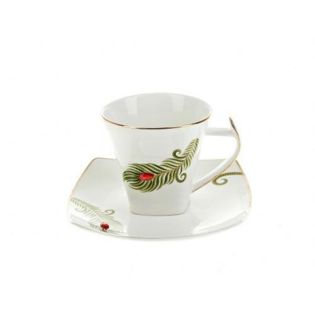 Чайный набор Best Home Porcelain, Жар-птица, Перо Жар-птицы, 4 предмета