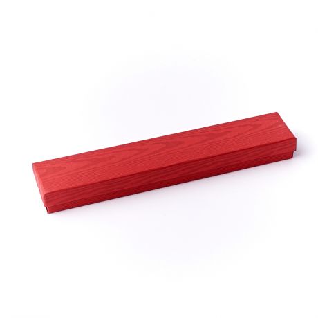 Подарочная упаковка под браслет/цепь (футляр) (красный) (картон) 110х40х20 мм