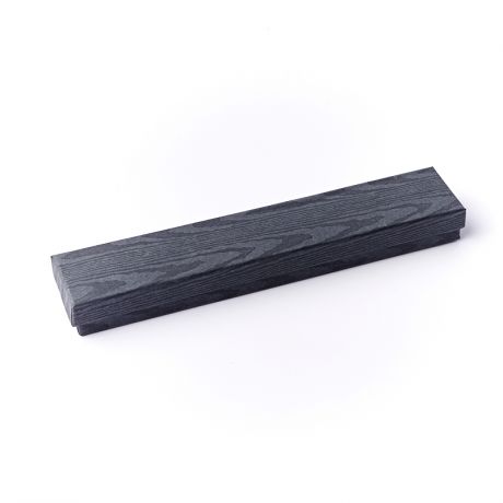 Подарочная упаковка под браслет/цепь (футляр) (черный) (картон) 110х40х20 мм
