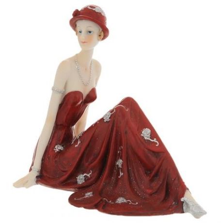 Статуэтка MOLENTO, Леди в красном платье, 18,5*9,5*16 см