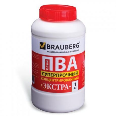 Клей ПВА BRAUBERG, Суперпрочный, 1 л