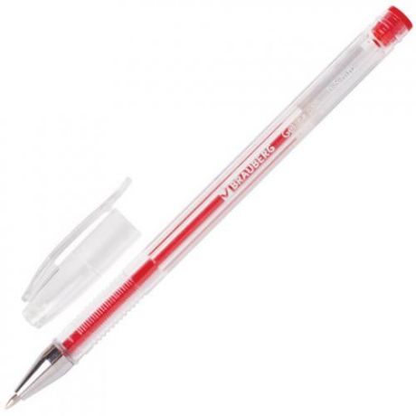 Ручка гелевая BRAUBERG, Jet, красный