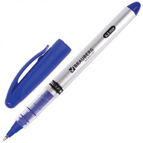 Ручка-роллер BRAUBERG, Control, синий