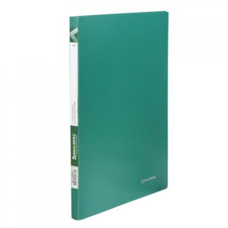 Папка BRAUBERG, Office, А4, 100 листов, с пластиковым скоросшивателем, зеленый