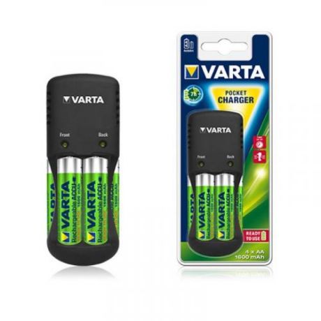 Зарядное устройство для аккумуляторов VARTA, POCKET, AA, 1600мАh