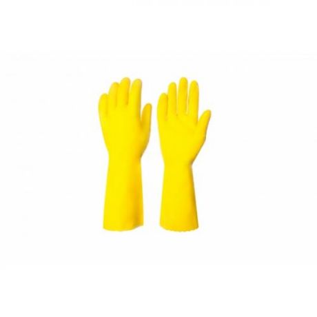 Перчатки хозяйственные vileda, S, желтый