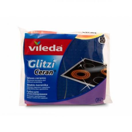 Губка для стеклокерамических плит vileda, Glitzi Ceran, 2 шт