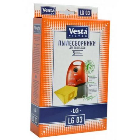 Комплект пылесборников Vesta FILTER, LG 03, 5 шт