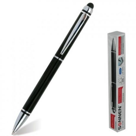 Ручка-стилус SONNEN, 1 мм, черный