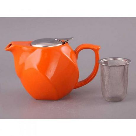Чайник заварочный AGNESS, 750 мл, оранжевый