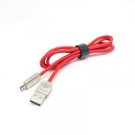 Кабель синхронизации AUZER, Micro USB, 2,4 А, красный