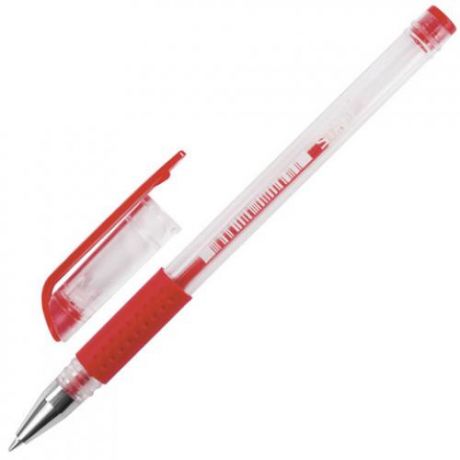 Ручка гелевая STAFF, красный