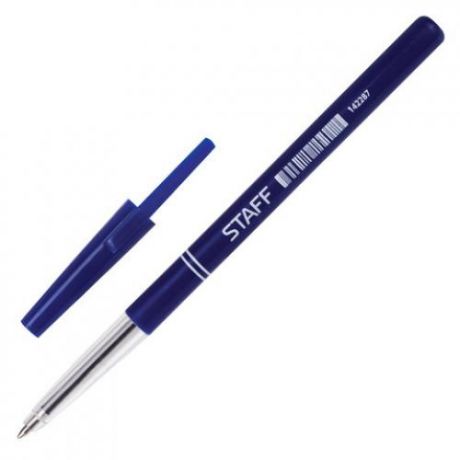 Ручка шариковая STAFF, Офисная, синий