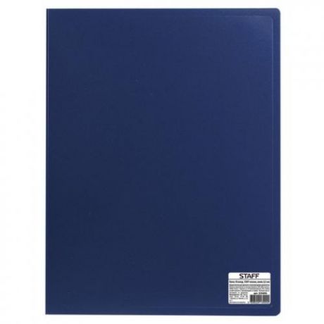 Папка STAFF, 0,5 мм, синий, 30 вкладышей