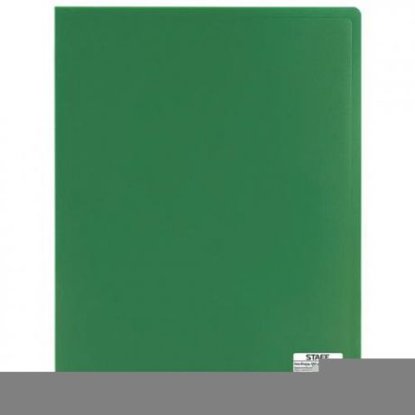 Папка STAFF, 0,7 мм, зеленый, 80 вкладышей